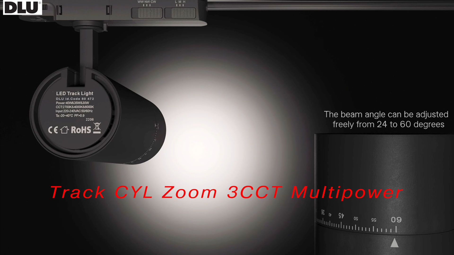 Eurostandard Track CYL Zoom EVO MP Projector Eurostandard Track CYL Zoom EVO MP Projector